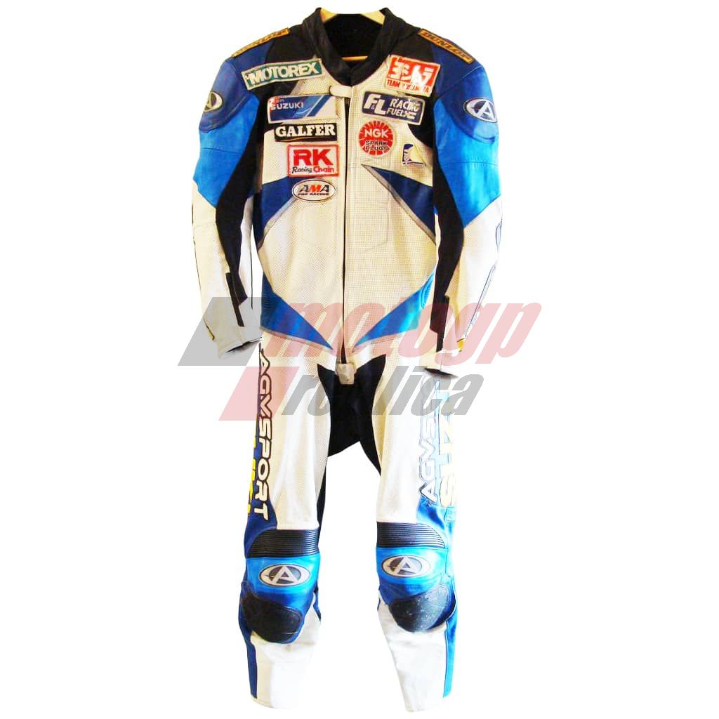Mat Mladin Suzuki Motorcycle AMA 2002 Leathers
