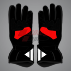 Black Red Motorcycle Gloves