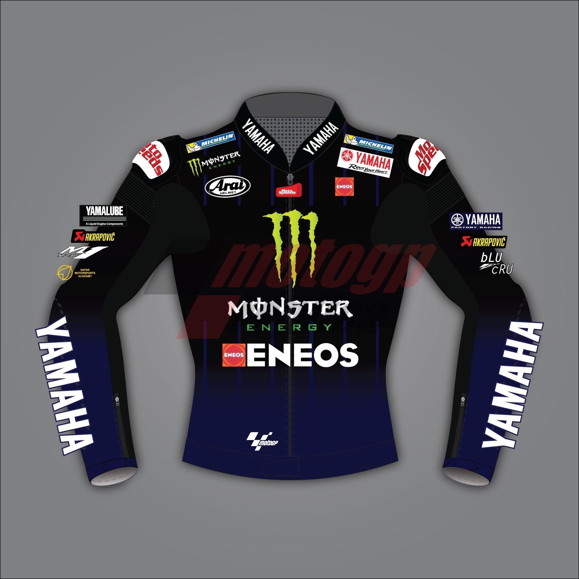 Maverick Vinales Monster Energy Motorcycle Jacket MotoGP 2021