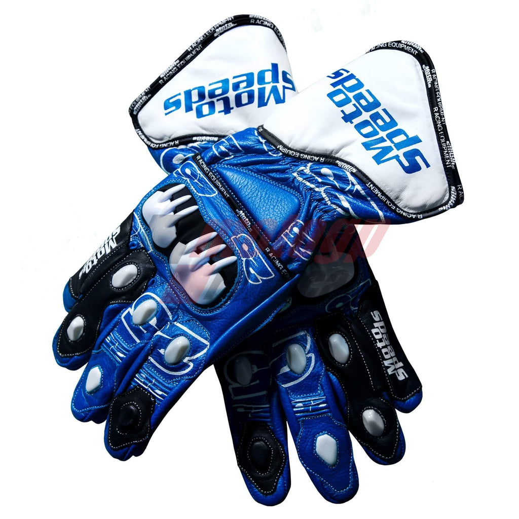 Maverick Vinales Suzuki MotoGP 2015 Motorcycle Gloves