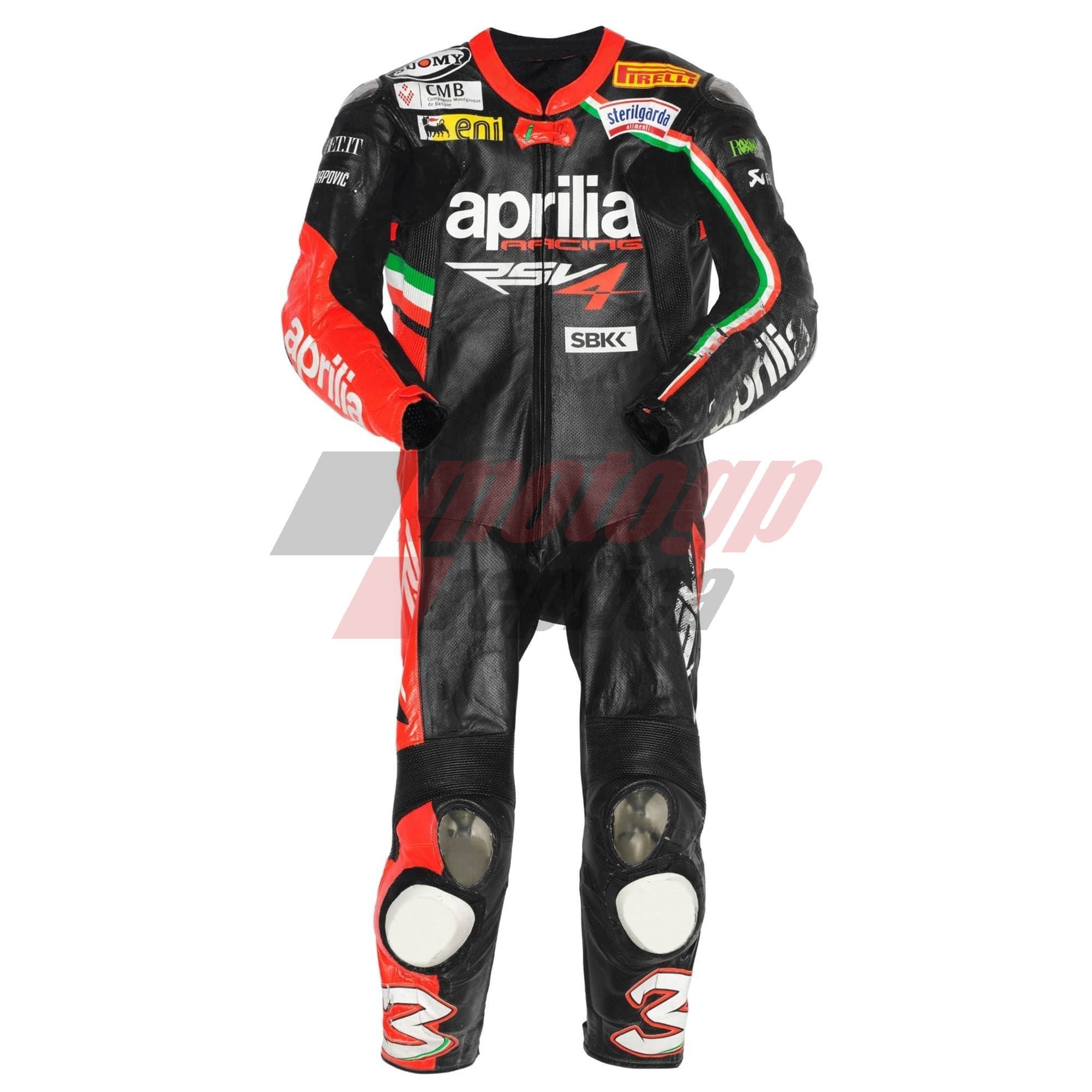Max Biaggi Aprilia 2012 Race Leathers