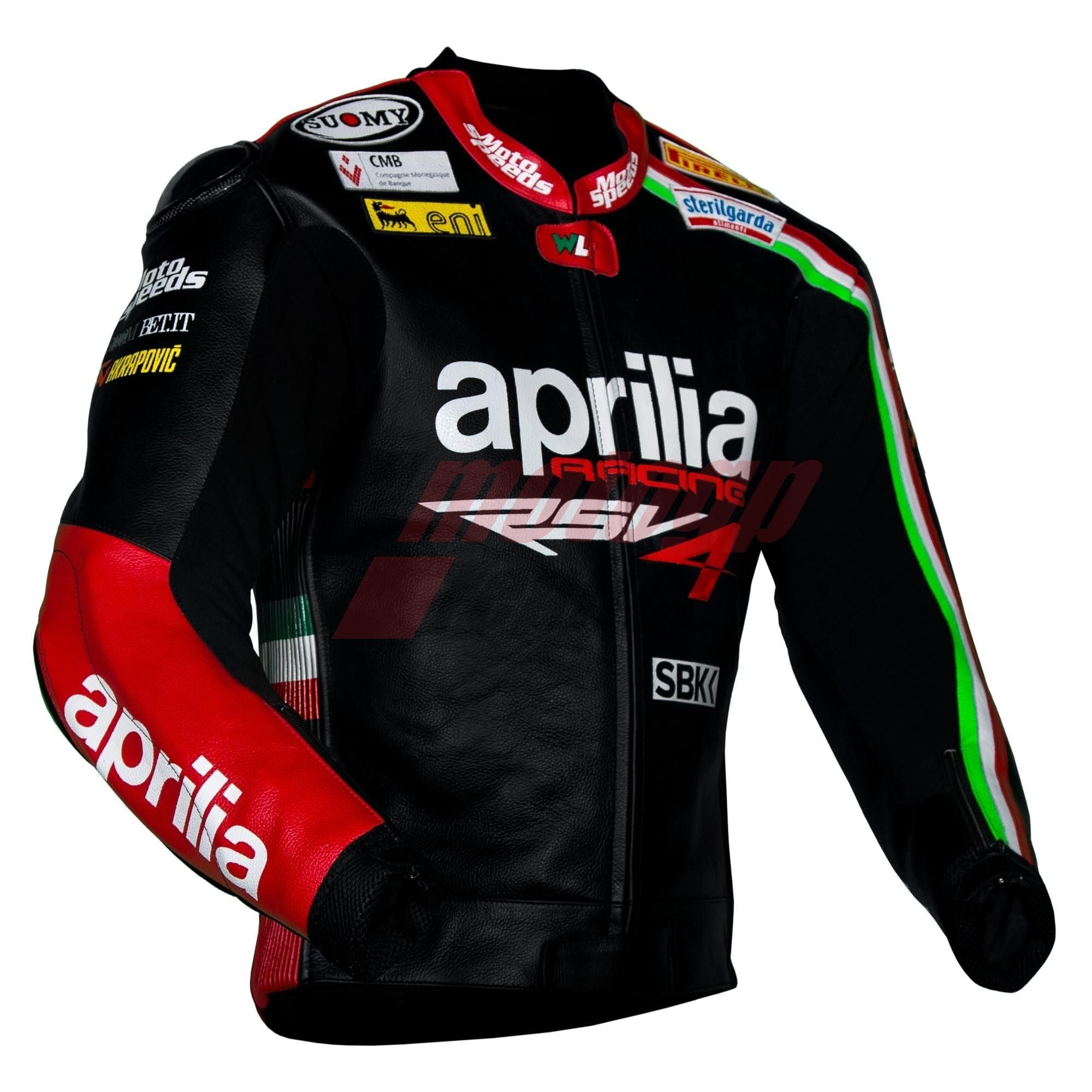 Aprilia Leather Motorcycle Jacket