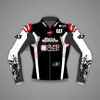 Jack Miller Motorcycle Jacket Black And White WT 2024