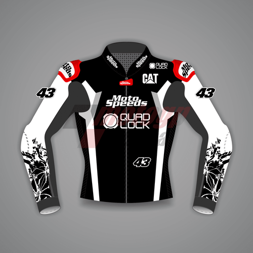 Jack Miller Motorcycle Jacket Black And White WT 2024