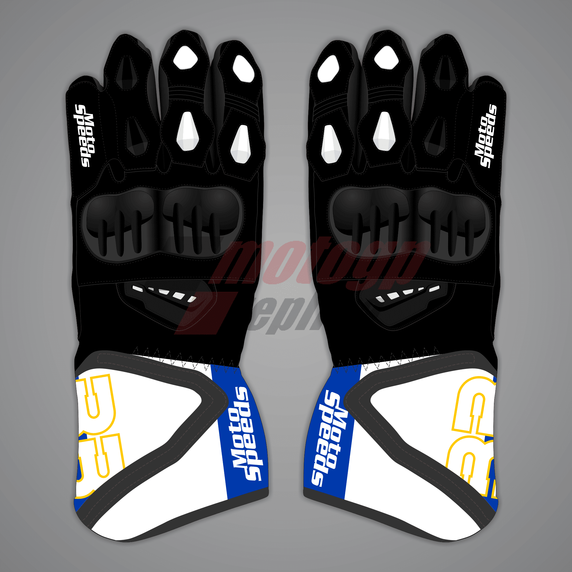 Brad Binder Motorcycle Leather Gloves British GP 2024