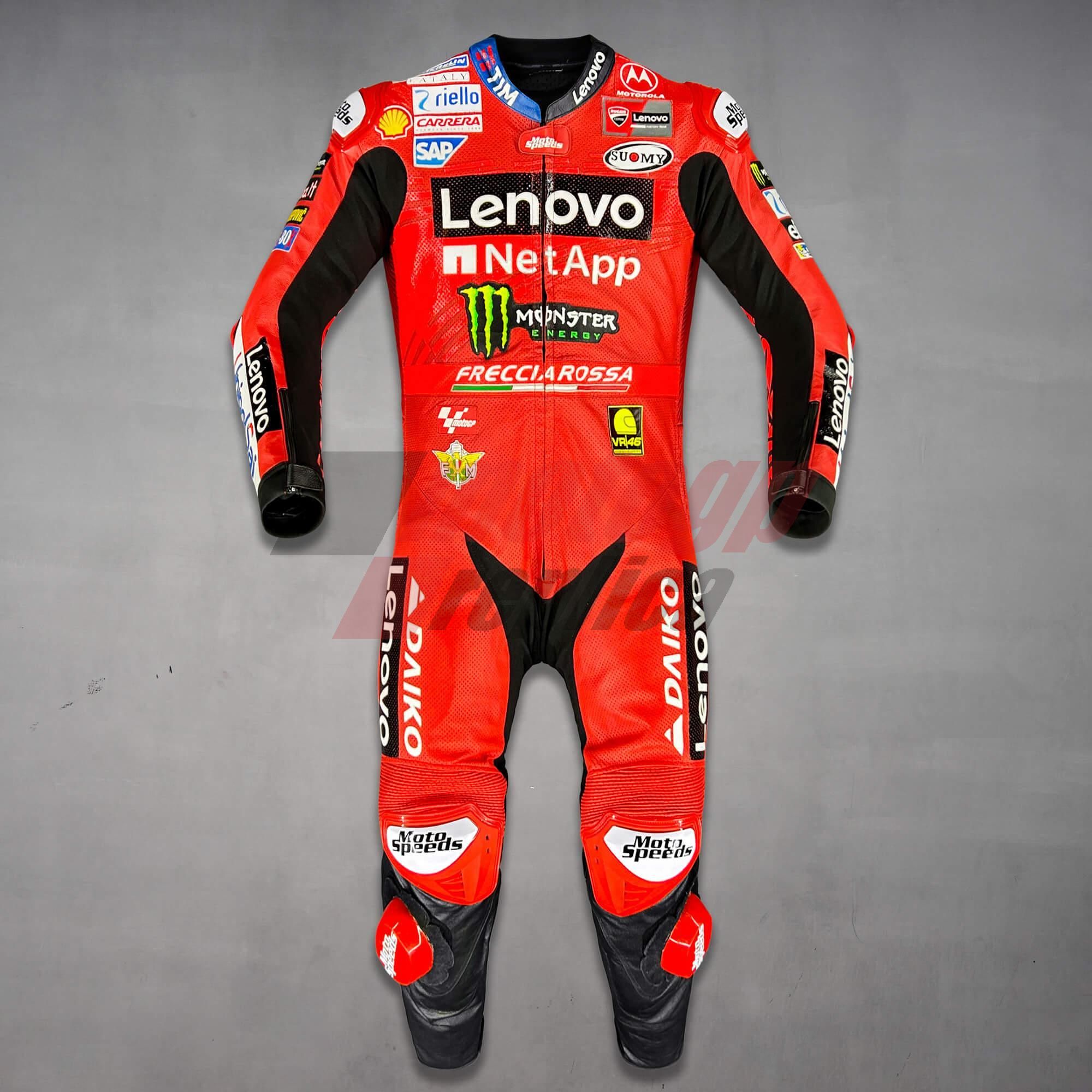 Francesco Bagnaia Ducati Motorcycle Racer Outfit MotoGP 2024