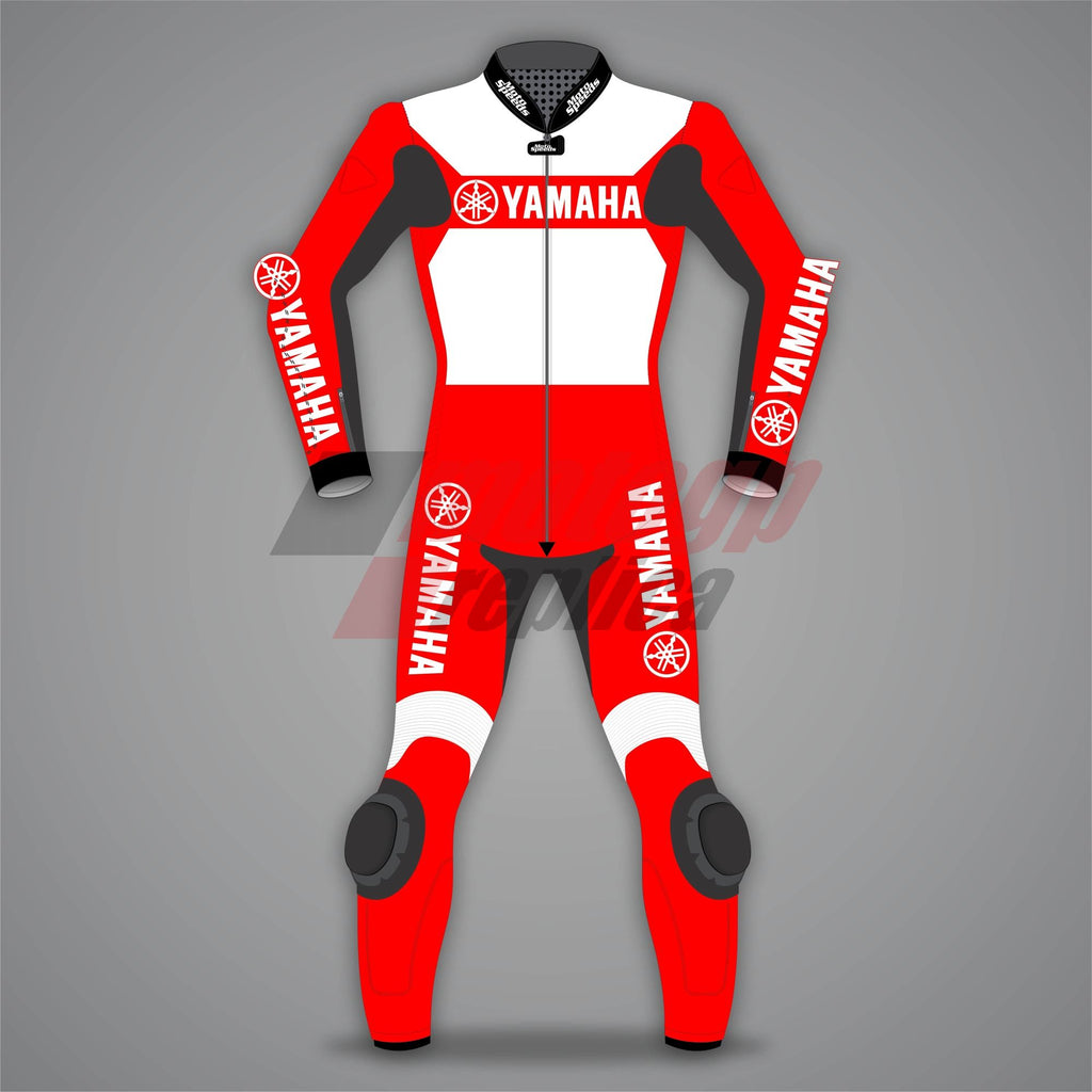 Yamaha Motorcycle Riding Suits 2 Piece Red / White
