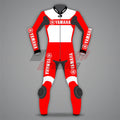 Yamaha Motorcycle Riding Suits 2 Piece Red / White