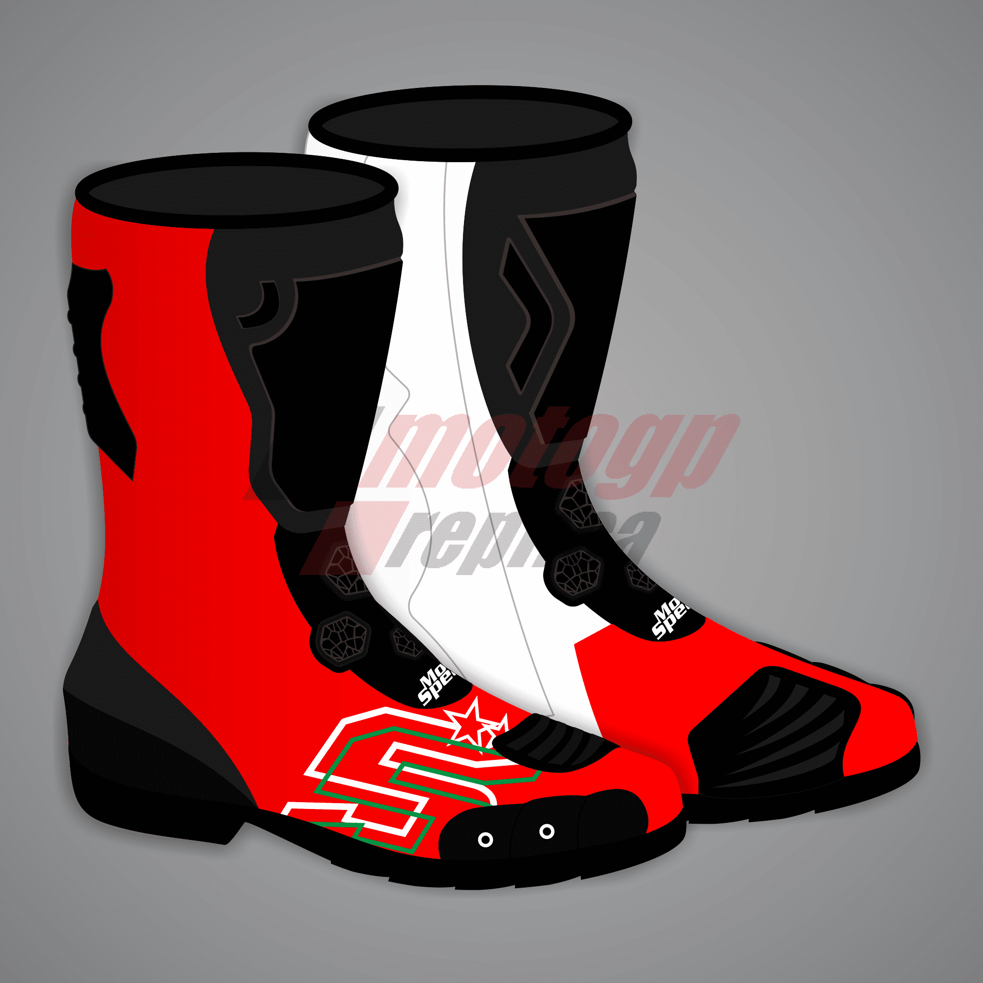 Johann Zarco Motorcycling Boots MotoGP 2023