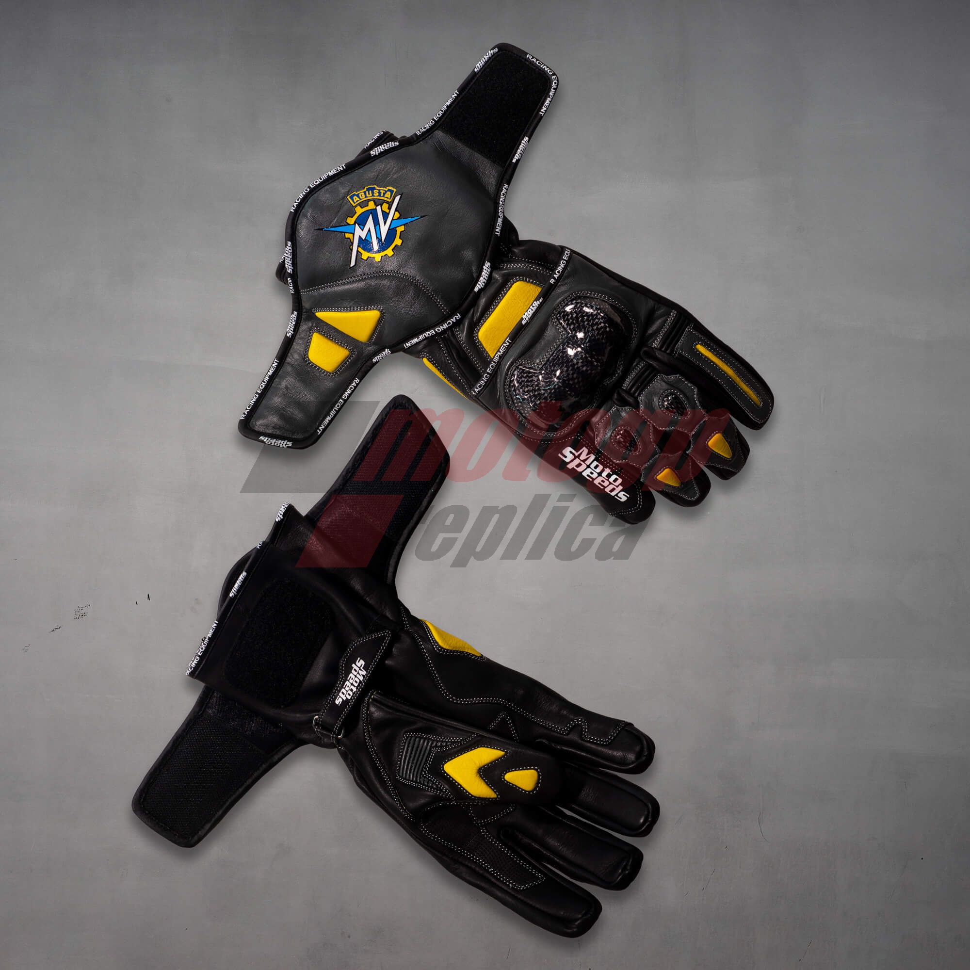 Grey Motorcycle Glove