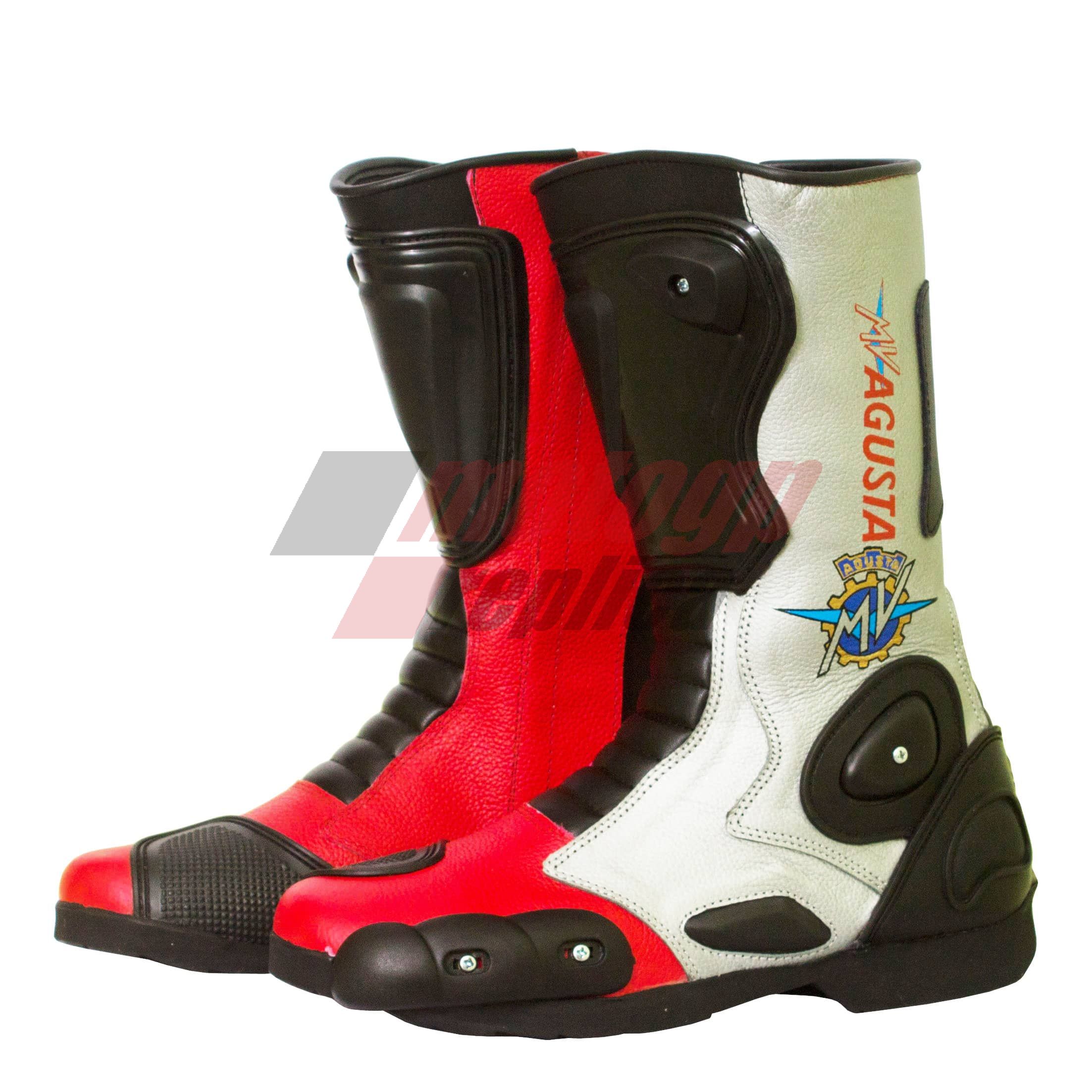 MV Agusta Leather Biker Boots