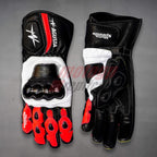 Leather Motorcycle Riding Gloves