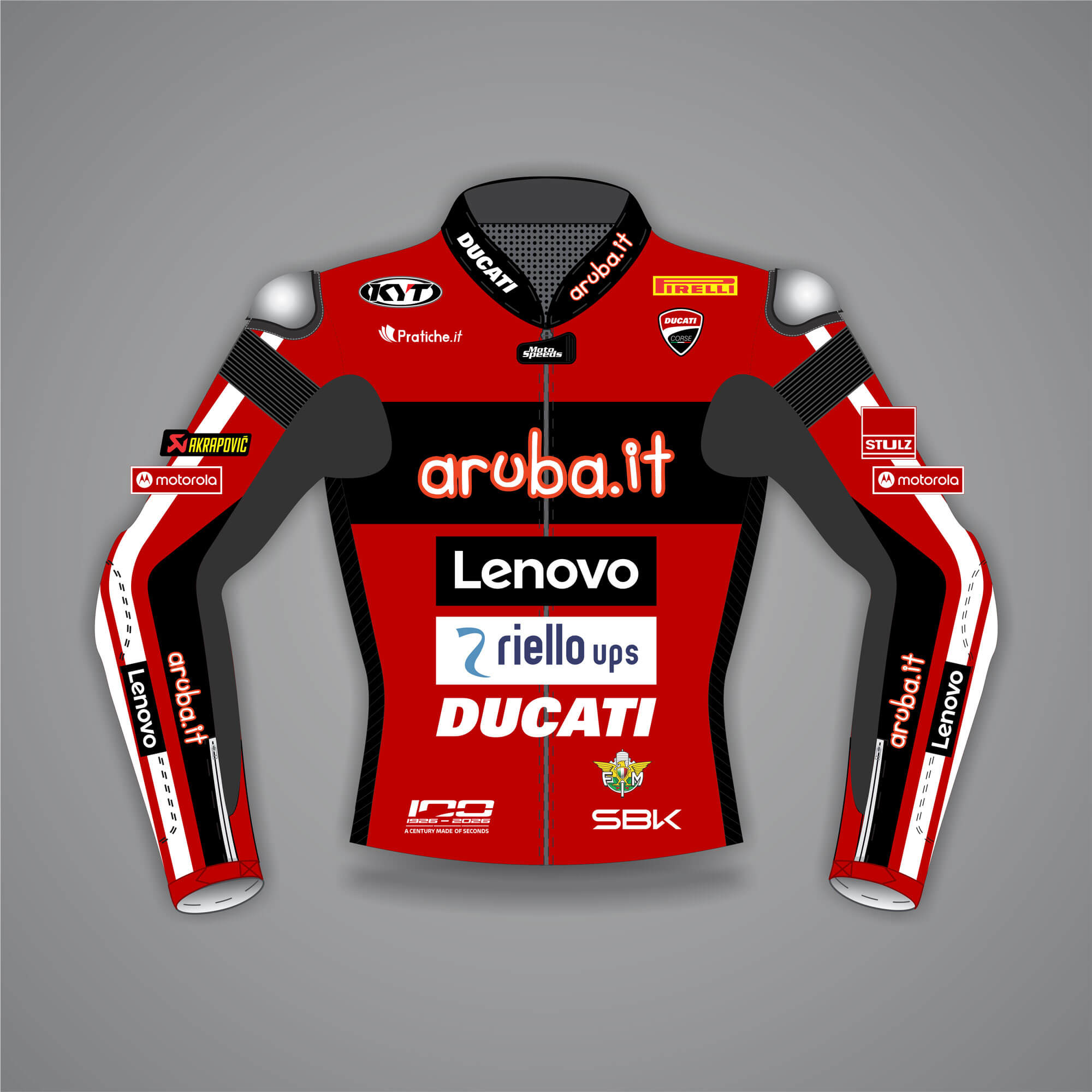 Nicolo Bulega Ducati Motorcycle Track Jacket SBK 2026