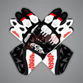 Pedro Acosta Black and White Moto Gloves MotoGP 2025