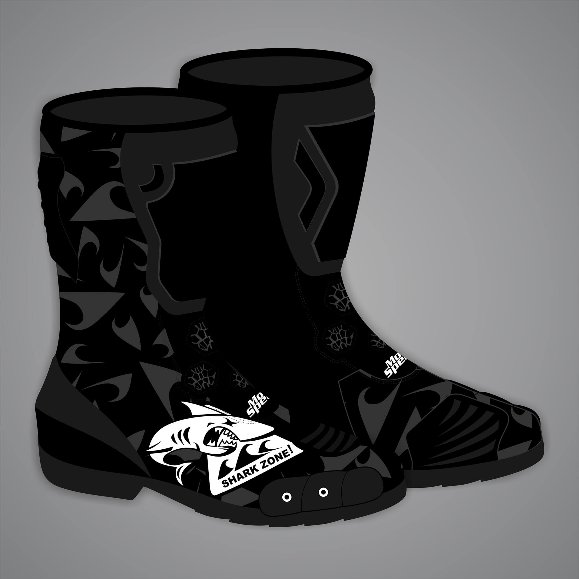 Pedro Acosta Black Racing Boots MotoGP 2025