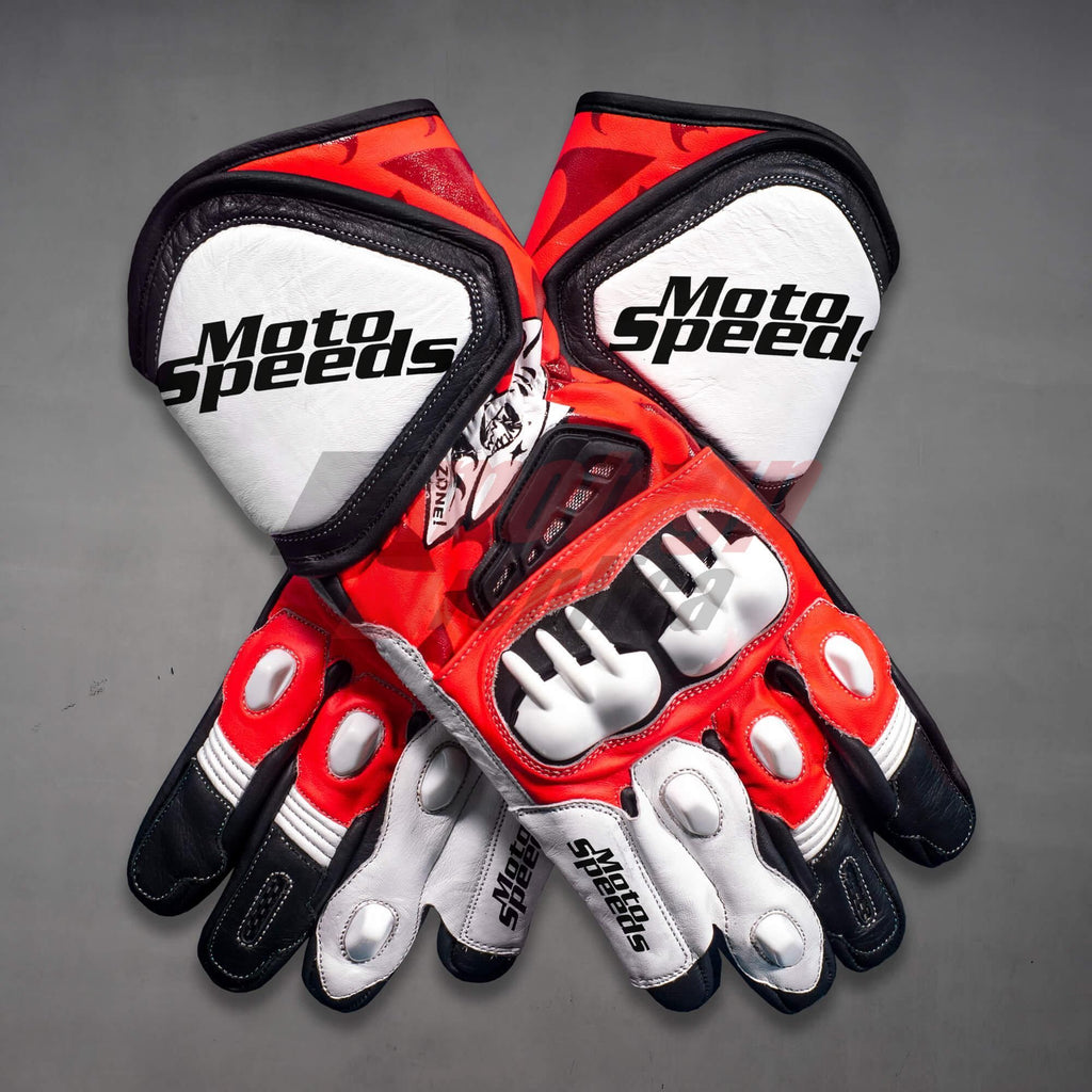 Pedro Acosta Leather Gloves For Motorcycle MotoGP 2024