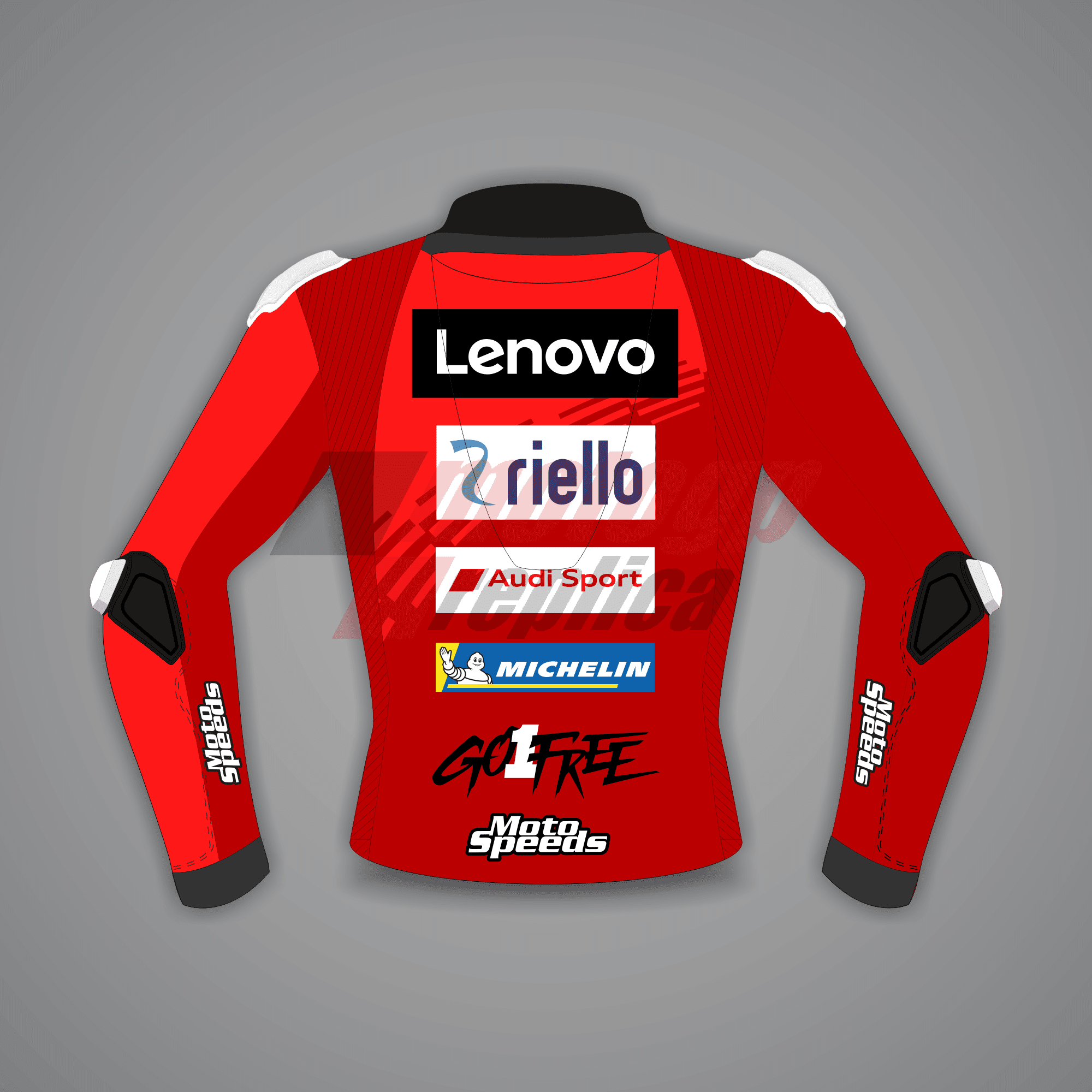 Red Leather Motorcycle Jacket