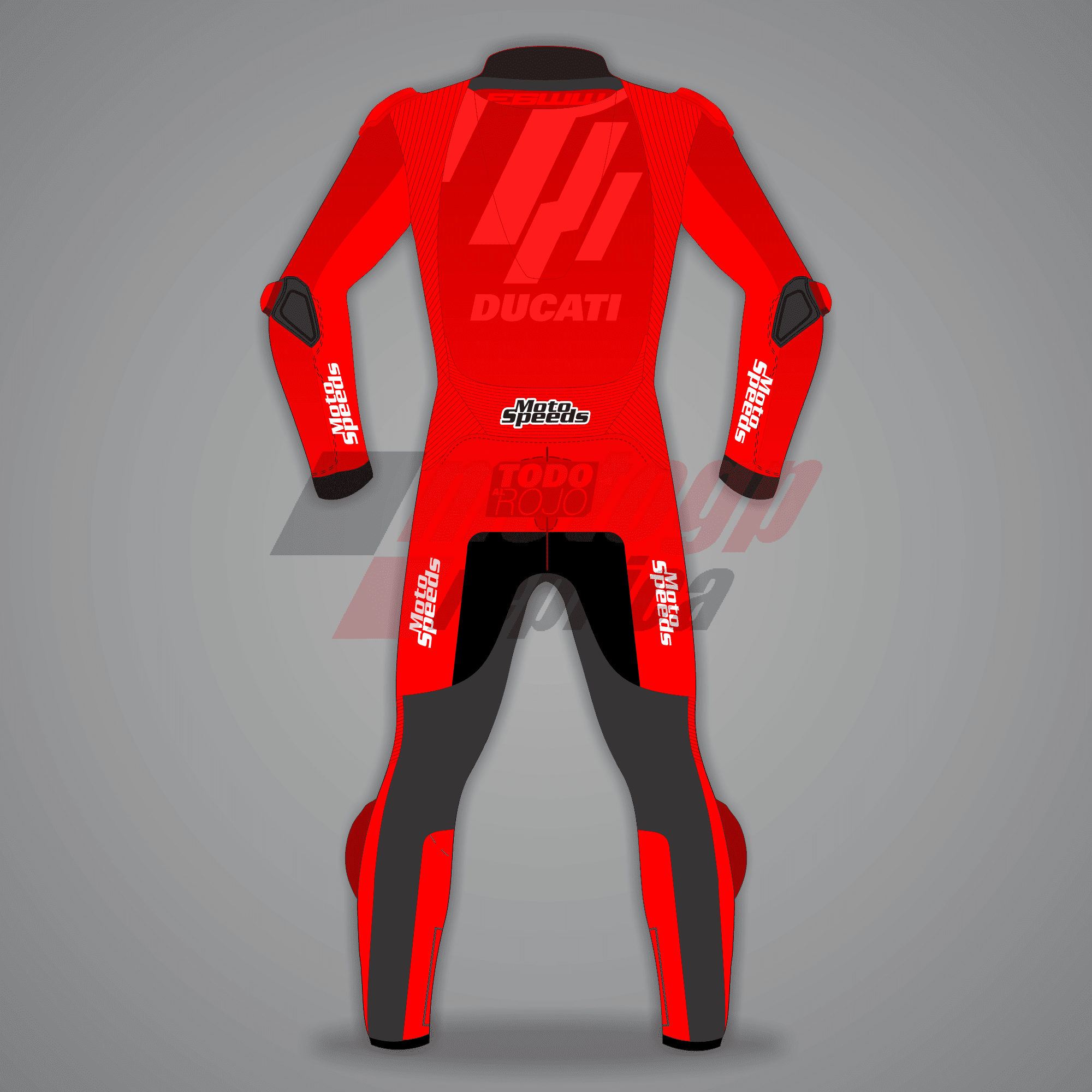 Red Motorcycle Leathers