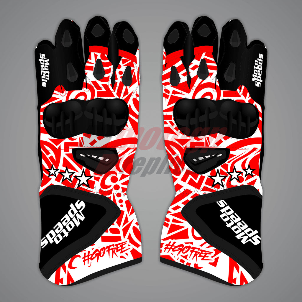 Francesco Bagnaia Supermoto Gloves Winter Test 2024