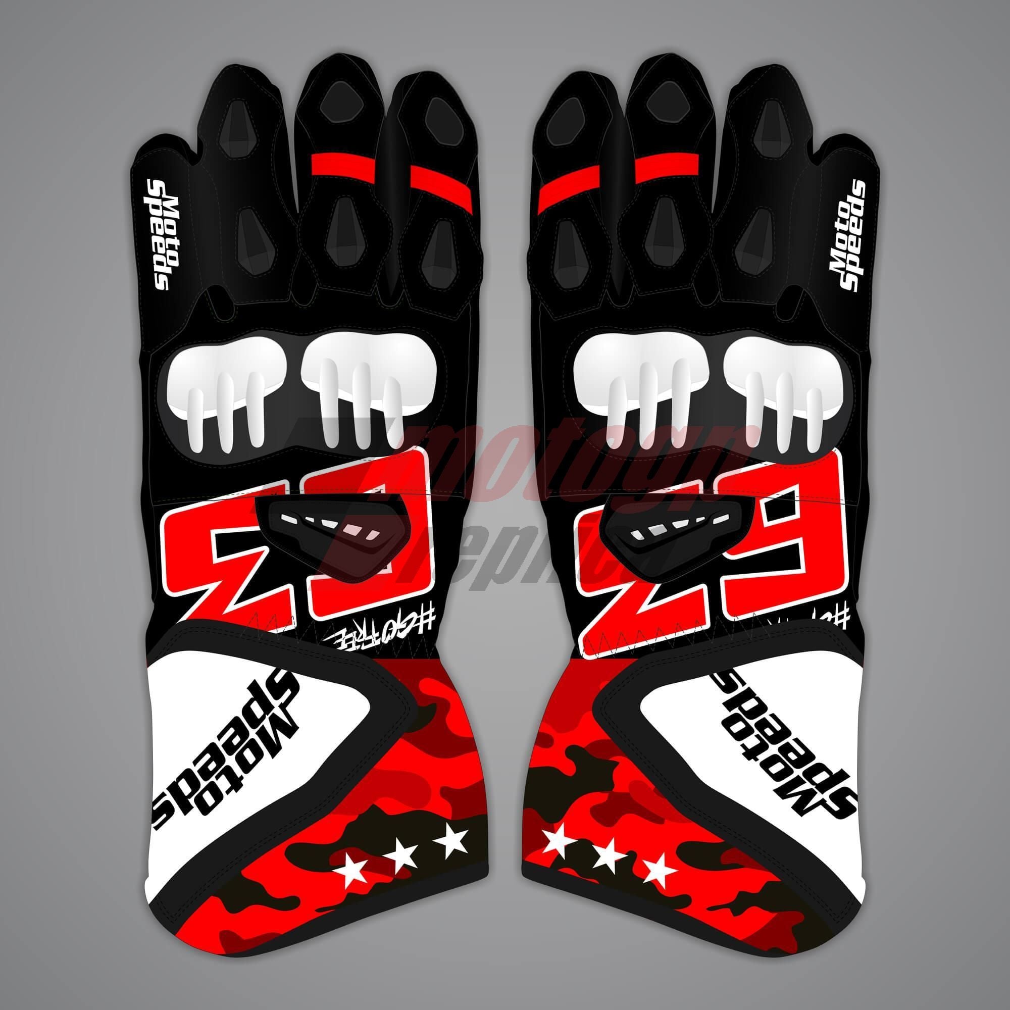 Supermoto Leather Gloves