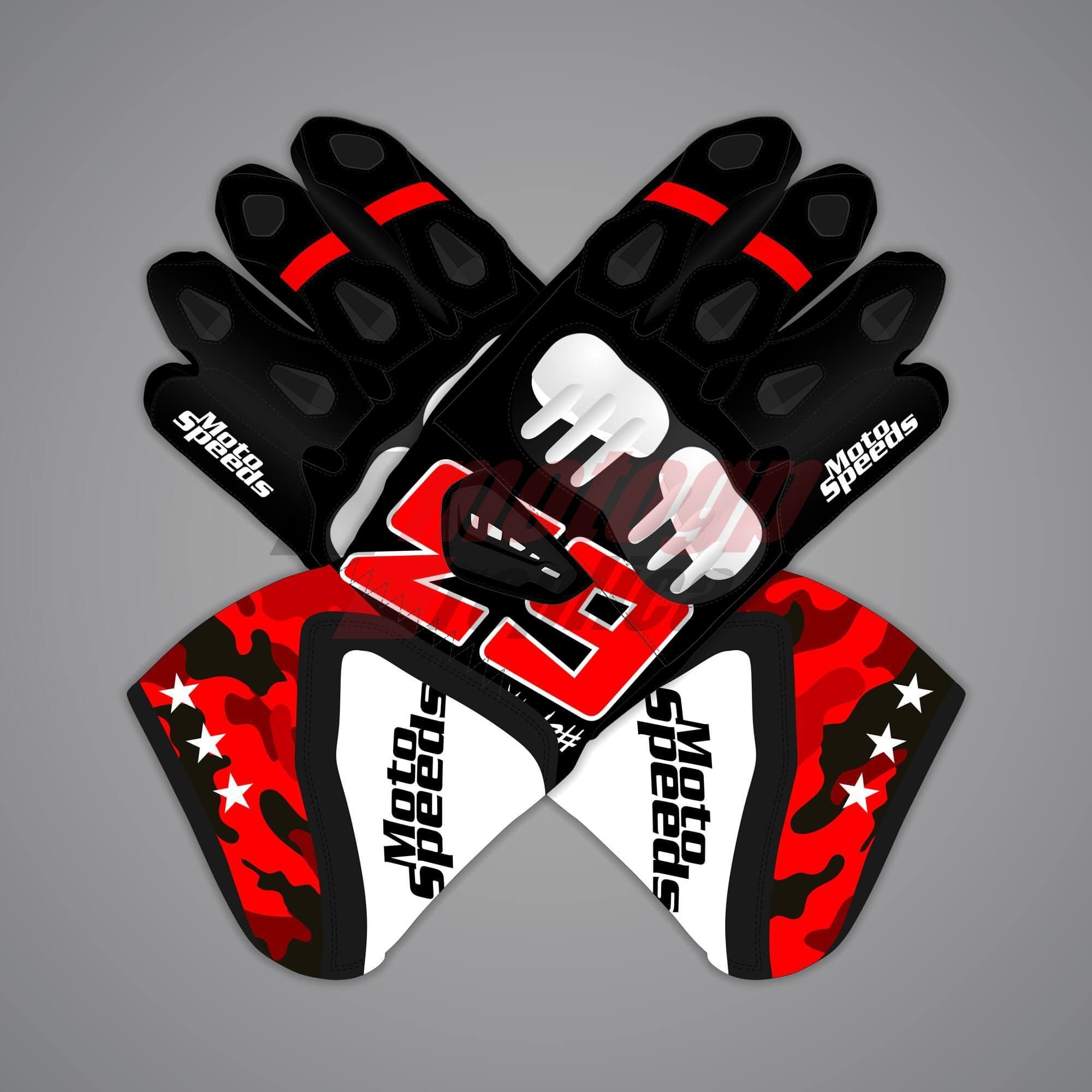 Supermoto Leather Gloves Francesco Bagnaia MotoGP 2025