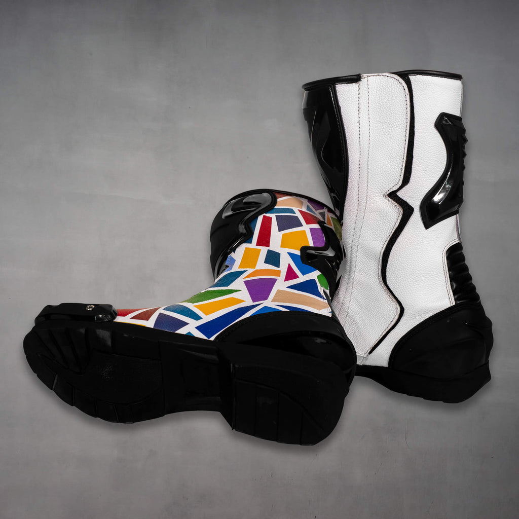 Takaaki Nakagami Motorcycle Boots White MotoGP 2022