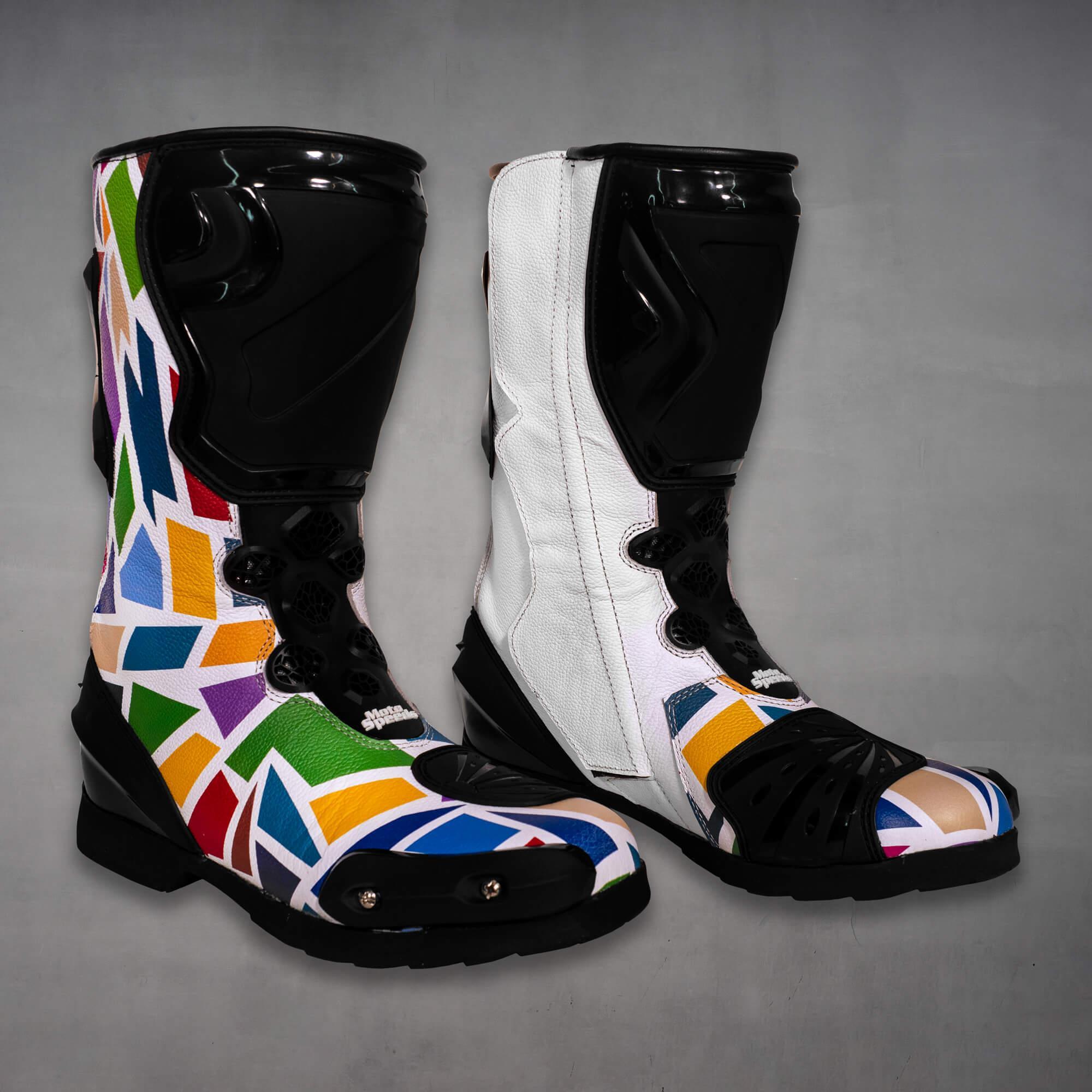 Takaaki Nakagami Motorcycle Boots White MotoGP 2022