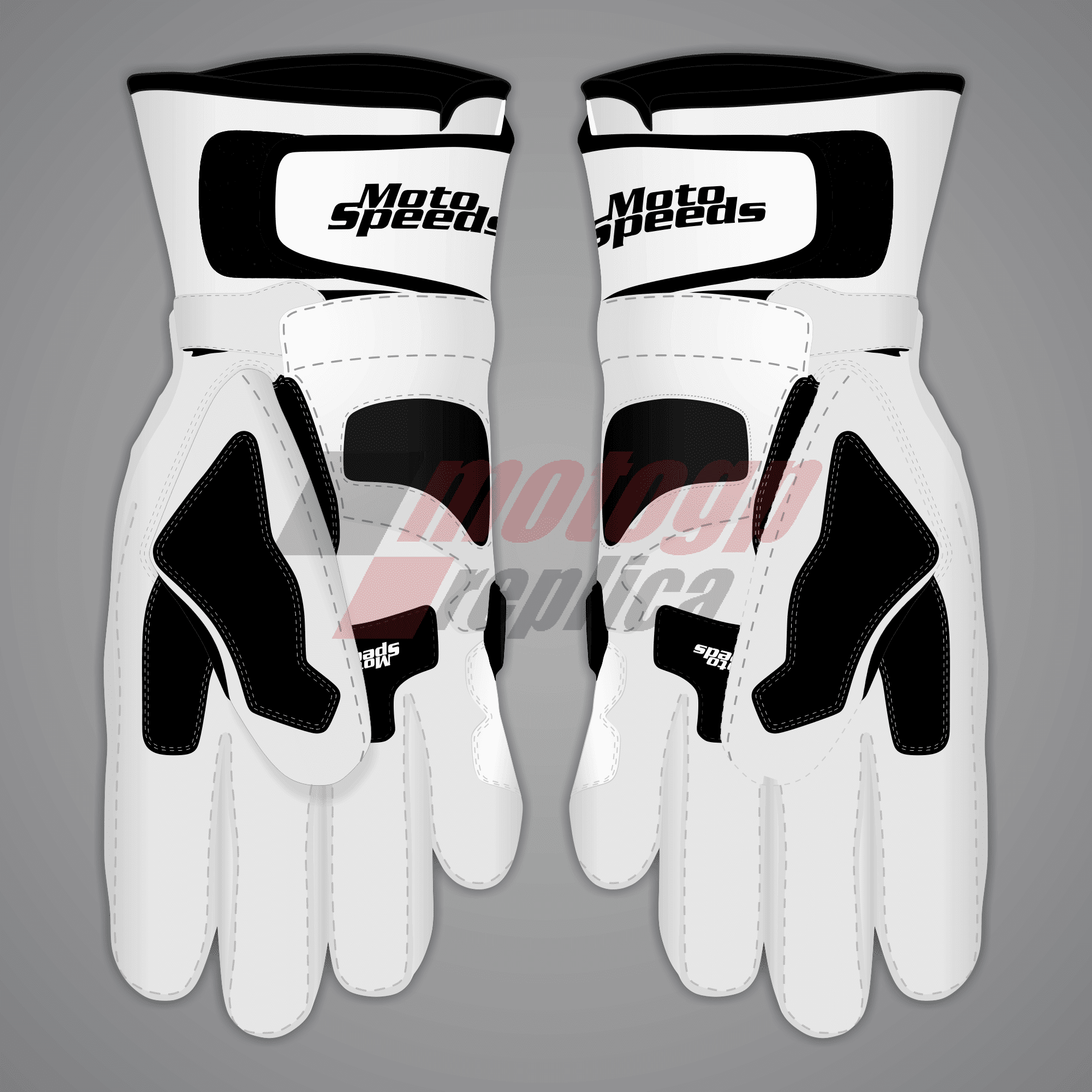 Motorcycle Gloves White