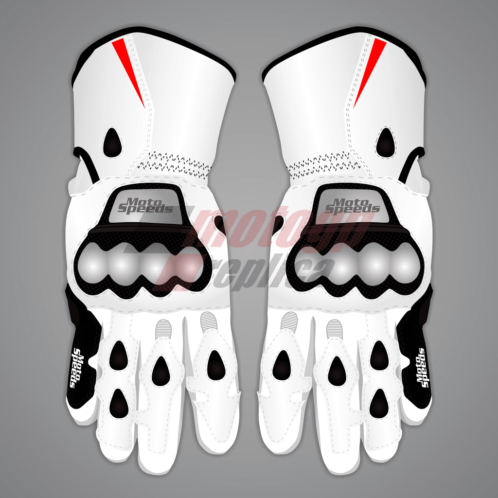 Toprak Razgatlioglu Motorcycle Gloves White SBK 2024-2025