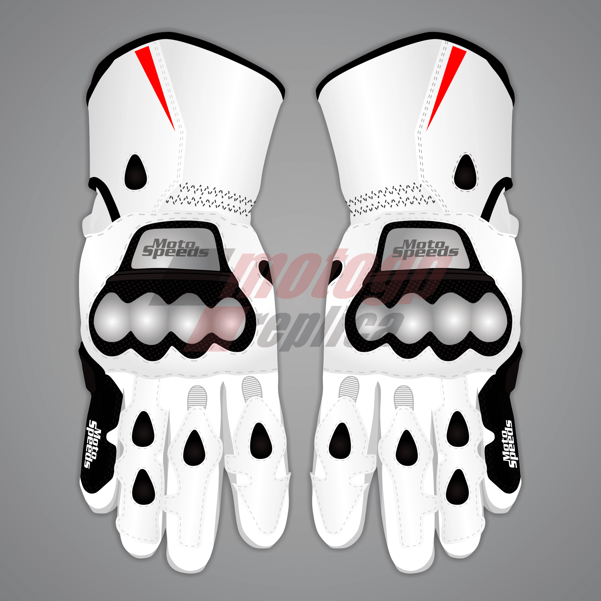 Toprak Razgatlioglu Motorcycle Gloves White SBK 2024-2025