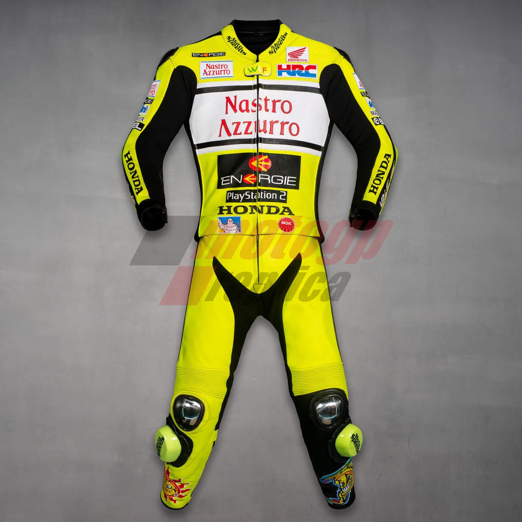 Valentino Rossi Nastro Azzurro Honda MotoGP Leathers