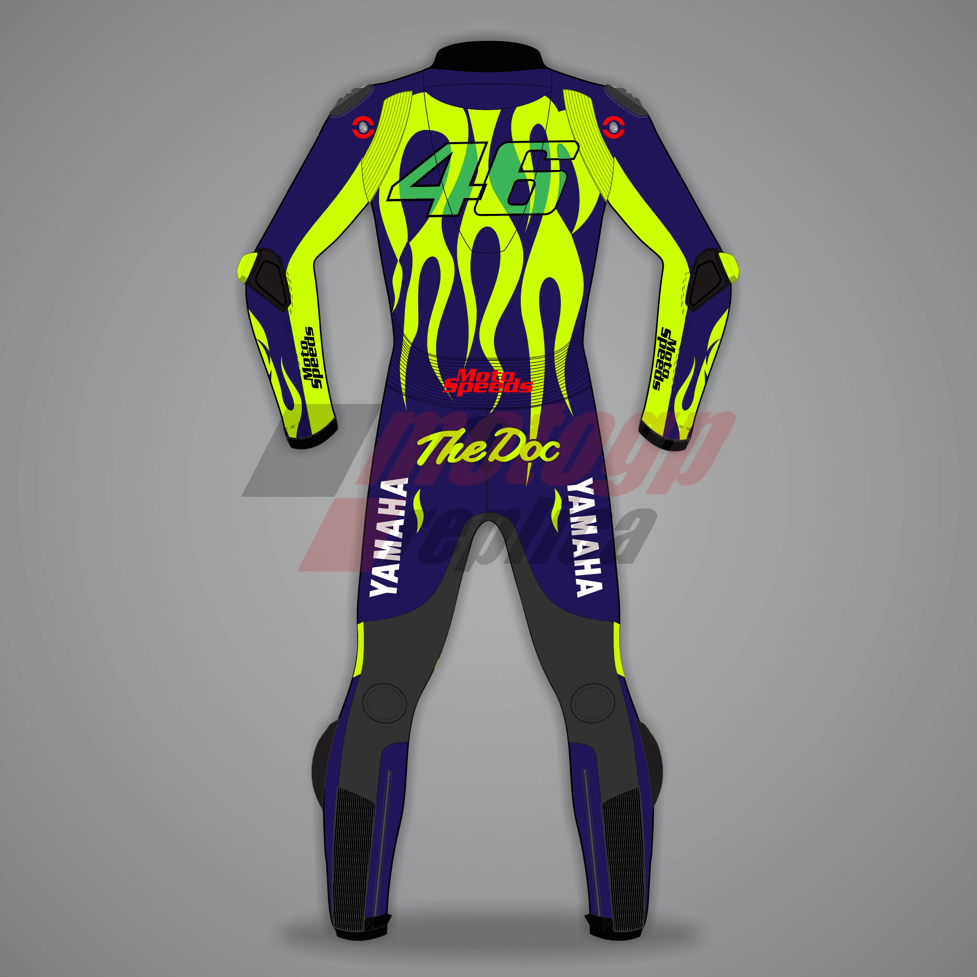 Blue Motorbike Leathers