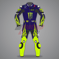 Valentino Rossi Yamaha Blue Motorbike Leathers 2024