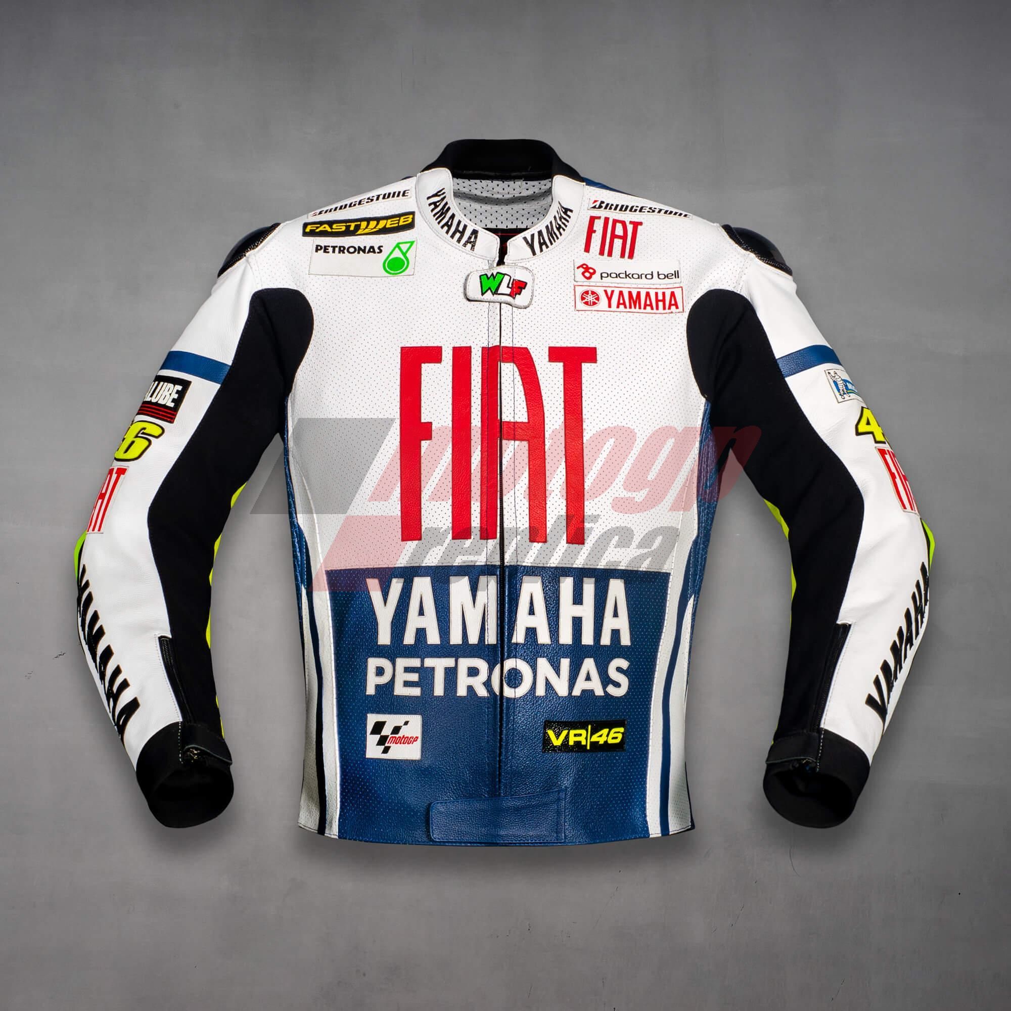 Valentino Rossi Petronas Yamaha Leather Motorcycle Jacket