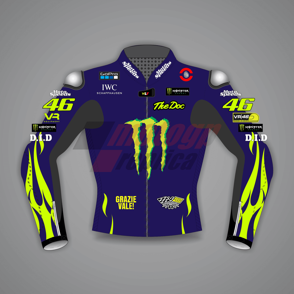 Valentino Rossi Yamaha Motorbike Jacket Blue MotoGP 2024