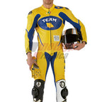 VR46 Team Motorcycle Racing Leather Suit