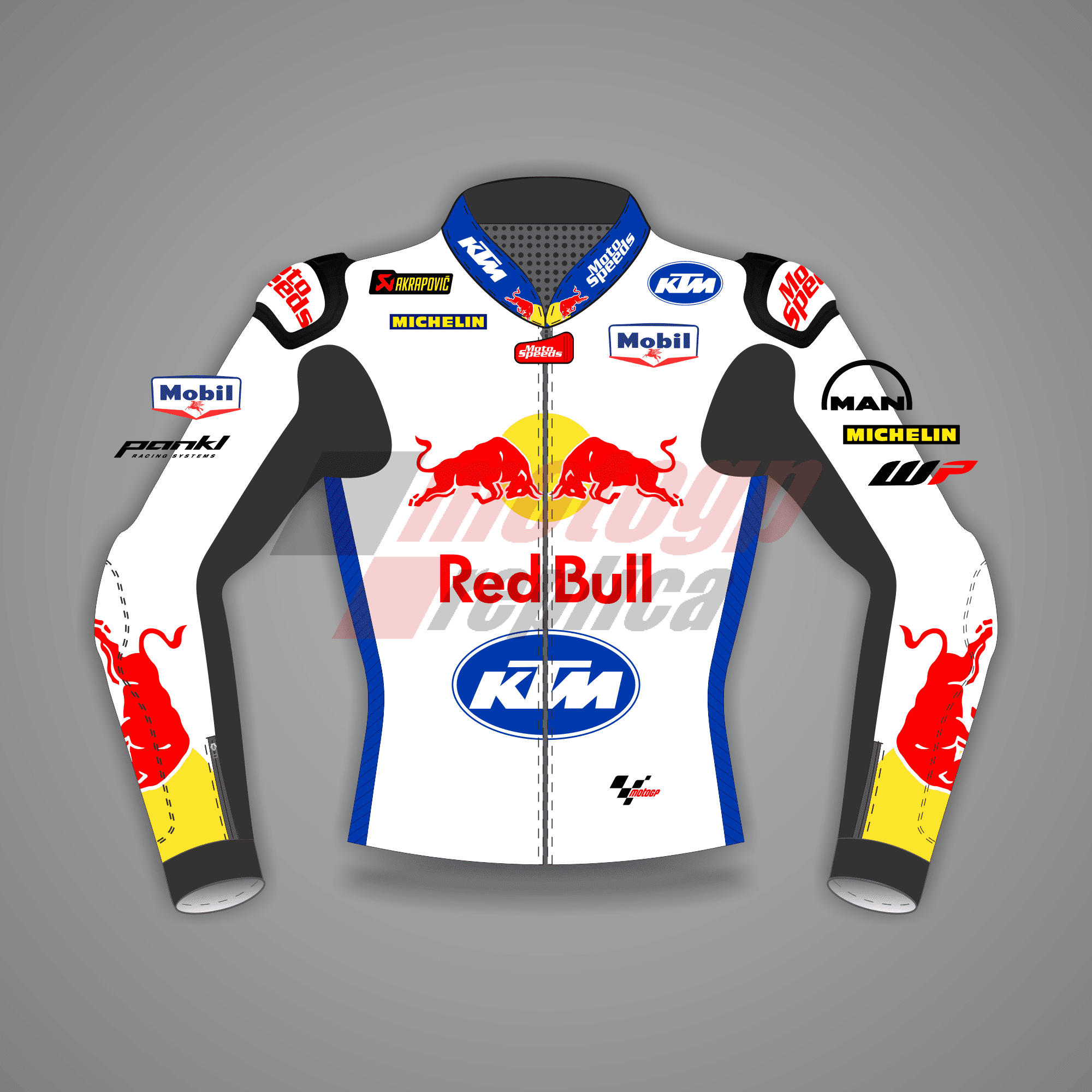 Jack Miller White Moto Jacket KTM British GP 2024