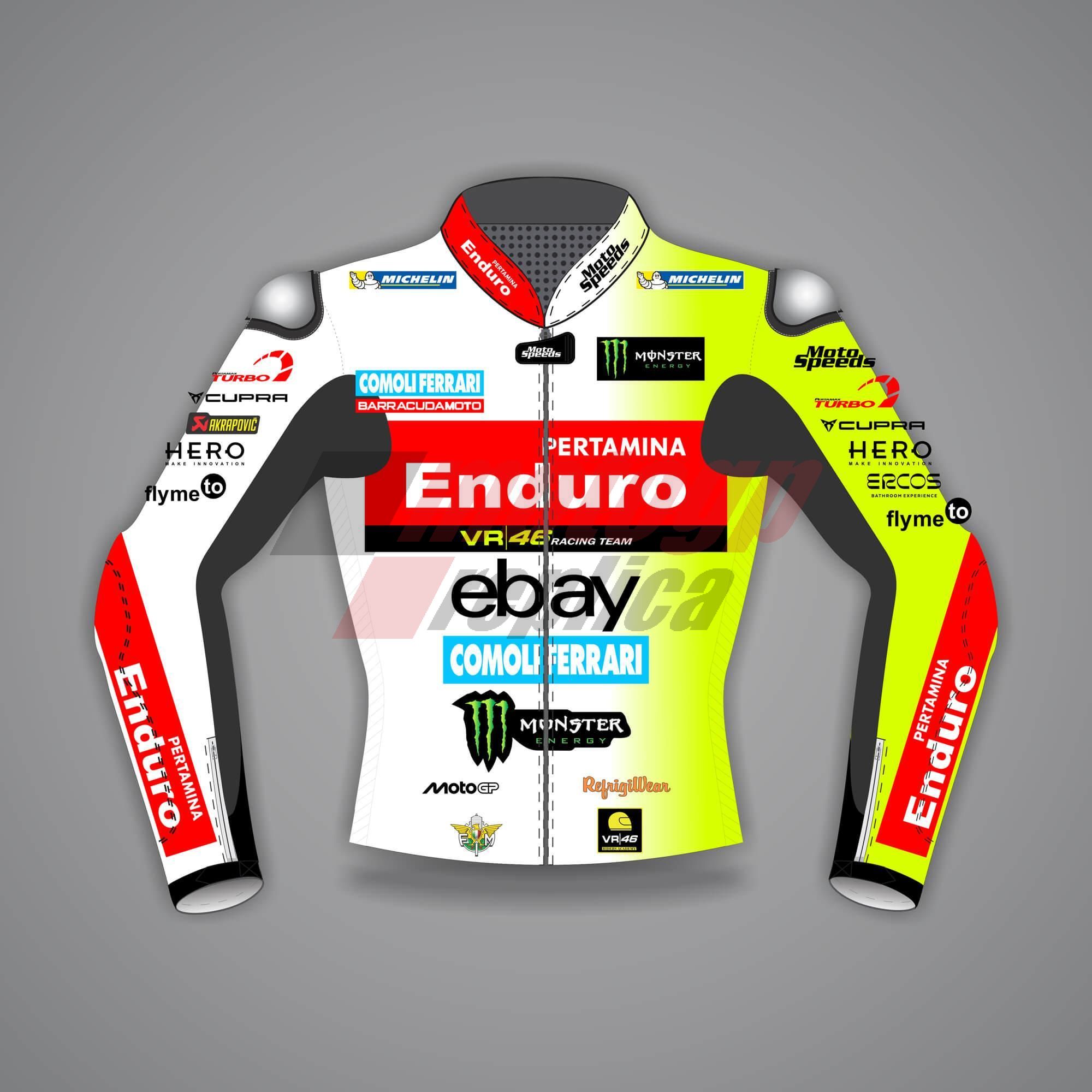 White Motorcycle Jacket Franco Morbidelli MotoGP 2025