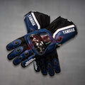 Yamaha Blue Leather Motorcycle Gloves