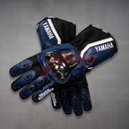 Yamaha Blue Leather Motorcycle Gloves