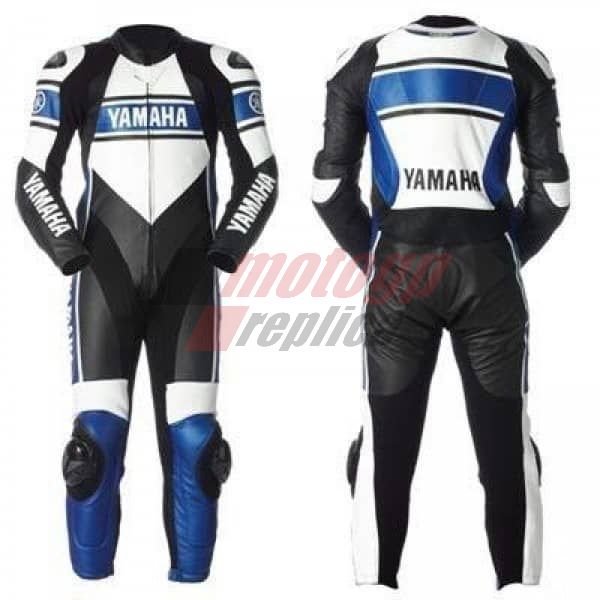 Yamaha Motorcycle Blue Leather Suit