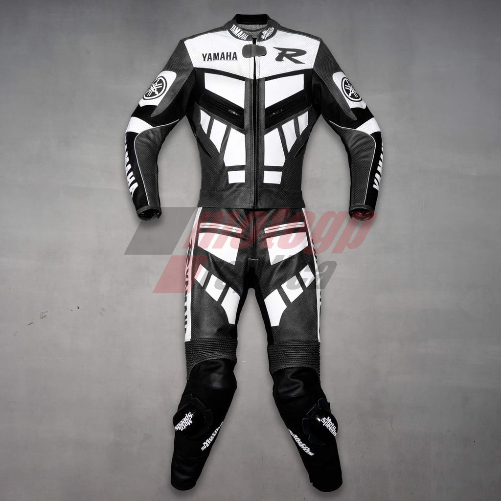Yamaha R Leather Suit Gun Metal