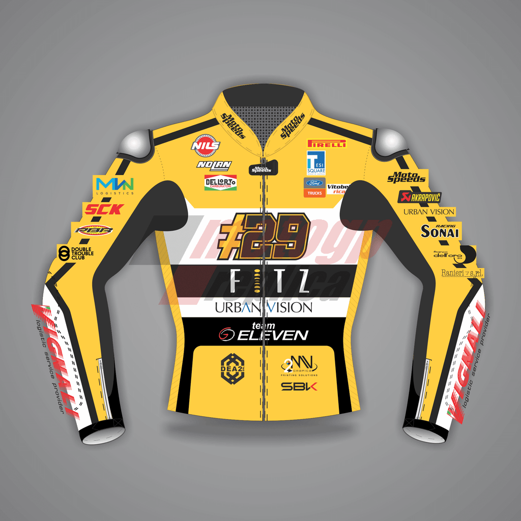 Andrea Iannone Ducati Yellow Moto Jacket SBK 2024