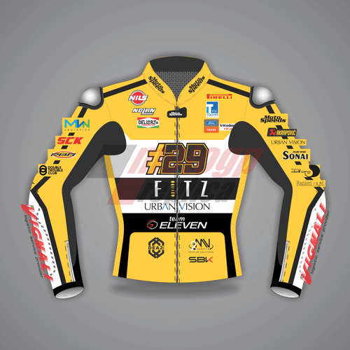 Andrea Iannone Ducati Yellow Moto Jacket SBK 2024
