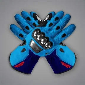 Blue Motorbike Gloves Raul Fernandez MotoGP 2025