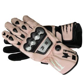 Kawasaki Replica Monster Leather Gloves