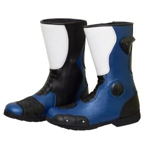Leon Haslam Leather Biker Boots