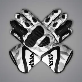 White Moto Gloves Alvaro Bautista SBK 2025 WT
