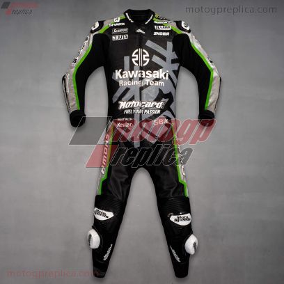 Alex Lowes Black Riding Suit Kawasaki Replica Jerez Test 2022