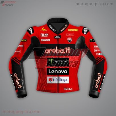 Alvaro Bautista Red Ducati Replica Jacket WSBK 2024